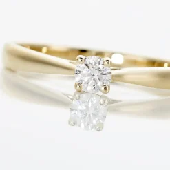 Bague Solitaire Victoria Or Jaune Diamant-Histoire d'Or Discount
