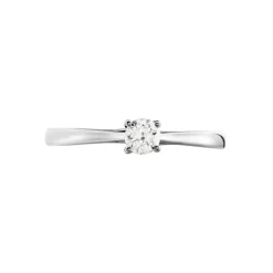 Bague Solitaire Victoria Platine Blanc Diamant-Histoire d'Or New