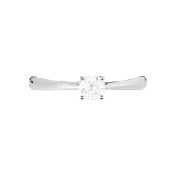 Histoire d'Or Bague Solitaire Victoria Or Blanc Diamant