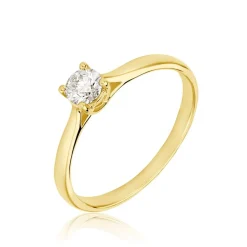 Histoire d'Or Bague Solitaire Victoria Or Jaune Diamant