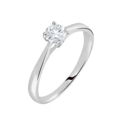Histoire d'Or Bague Solitaire Victoria Platine Blanc Diamant