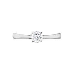 Histoire d'Or Bague Solitaire Victoria Platine Blanc Diamant