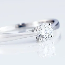 Bague Solitaire Victoria Platine Blanc Diamant-Histoire d'Or Clearance