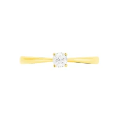 Histoire d'Or Bague Solitaire Victoria Or Jaune Diamant