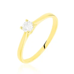 Histoire d'Or Bague Solitaire Victoria Or Jaune Diamant