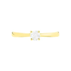 Histoire d'Or Bague Solitaire Victoria Or Jaune Diamant