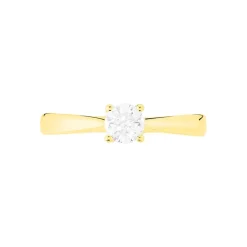 Histoire d'Or Bague Solitaire Victoria Or Jaune Diamant