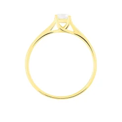Histoire d'Or Bague Solitaire Victoria Or Jaune Diamant