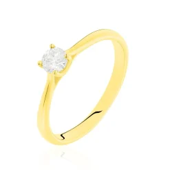 Histoire d'Or Bague Solitaire Victoria Or Jaune Diamant