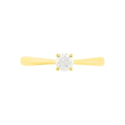 Histoire d'Or Bague Solitaire Victoria Or Jaune Diamant