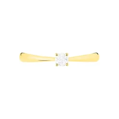 Histoire d'Or Bague Solitaire Victoria Or Jaune Diamant