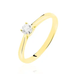 Bague Solitaire Victoria Or Jaune Diamant-Histoire d'Or Hot