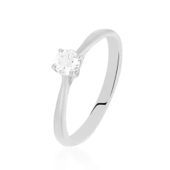 Bague Solitaire Victoria Or Blanc Diamant-Histoire d'Or Outlet
