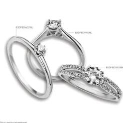 Bague Solitaire Victoria Or Blanc Diamant-Histoire d'Or Outlet