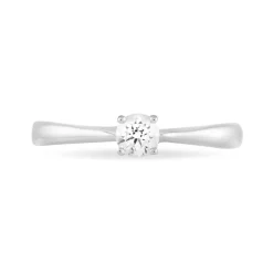 Bague Solitaire Victoria Or Blanc Diamant-Histoire d'Or Online