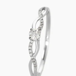 Bague Solitaire Vilma Or Blanc Diamant-Histoire d'Or Clearance