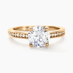 Bague Solitaire Zoura Plaqué Or Jaune Oxyde De Zirconium-Histoire d'Or Clearance