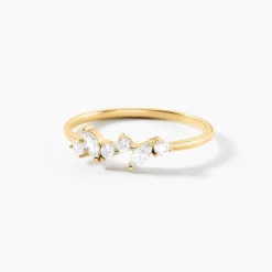 Histoire d'Or Bague Sparkle Or Jaune Oxyde De Zirconium