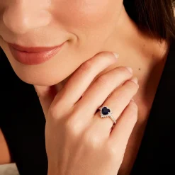 Bague Sphinx Argent Blanc Pierre Et Oxyde De Zirconium-Histoire d'Or Clearance