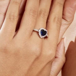 Bague Sphinx Argent Blanc Pierre Et Oxyde De Zirconium-Histoire d'Or Clearance