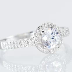 Bague Stelila Or Blanc Oxyde De Zirconium-Histoire d'Or