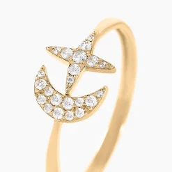 Histoire d'Or Bague Stellar Or Jaune Oxyde De Zirconium