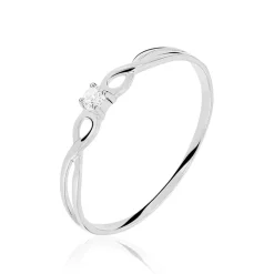 Histoire d'Or Bague Stelonie Or Blanc Diamant