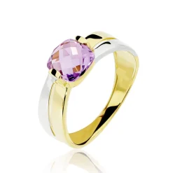 Histoire d'Or Bague Suzana Or Bicolore Amethyste