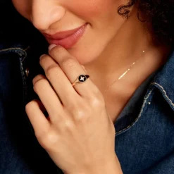 Histoire d'Or Bague Talisman Or Jaune Agate Diamant