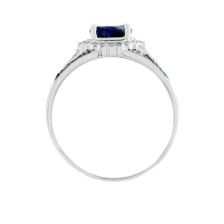 Bague Taliya Or Blanc Saphir Diamant-Histoire d'Or Hot