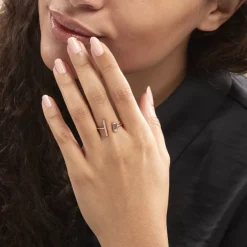 Bague Tea Argent Blanc Rose Oxyde De Zirconium-Histoire d'Or Clearance