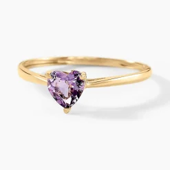 Histoire d'Or Bague Tender Love Or Jaune Améthyste