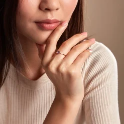 Histoire d'Or Bague Tender Love Or Jaune Améthyste