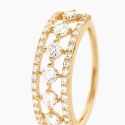 Bague The Crown Or Jaune Oxyde De Zirconium-Histoire d'Or Hot