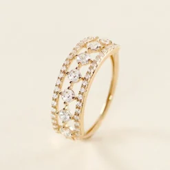 Bague The Crown Or Jaune Oxyde De Zirconium-Histoire d'Or Hot