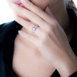 Bague Tina Or Blanc Quartz Et Diamant-Histoire d'Or Best