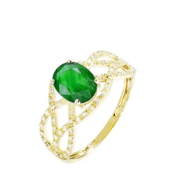 Bague Tina Or Jaune Emeraude Et Diamant-Histoire d'Or Best