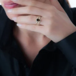 Histoire d'Or Bague Tina Or Jaune Quartz Et Diamant