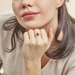 Histoire d'Or Bague Tina Or Jaune Quartz Et Oxyde De Zirconium