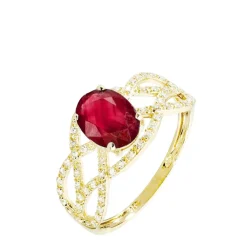 Bague Tina Or Jaune Rubis Et Diamant-Histoire d'Or Best