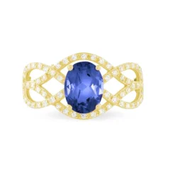 Bague Tina Or Jaune Saphir Et Diamant-Histoire d'Or New