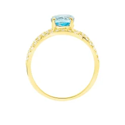 Histoire d'Or Bague Tina Or Jaune Topaze Et Oxyde De Zirconium