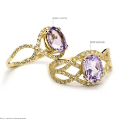 Histoire d'Or Bague Tina Or Rose Rubis Et Diamant