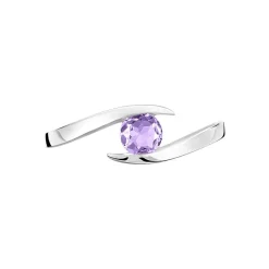 Histoire d'Or Bague Tiphaine Or Blanc Amethyste