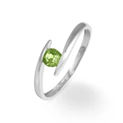 Bague Tiphaine Or Blanc Péridot-Histoire d'Or Online