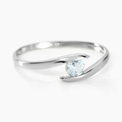 Histoire d'Or Bague Tiphaine Or Blanc Topaze