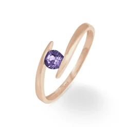 Histoire d'Or Bague Tiphaine Or Rose Amethyste