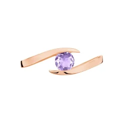 Histoire d'Or Bague Tiphaine Or Rose Amethyste