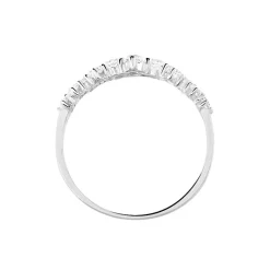 Histoire d'Or Bague Tokyo Or Blanc Oxyde De Zirconium