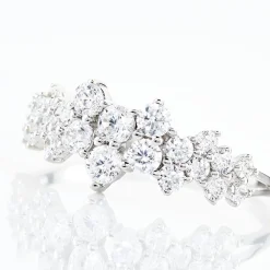 Histoire d'Or Bague Tokyo Or Blanc Oxyde De Zirconium